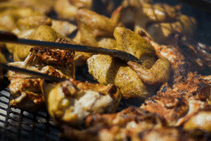 BBQ Chicken on the grill