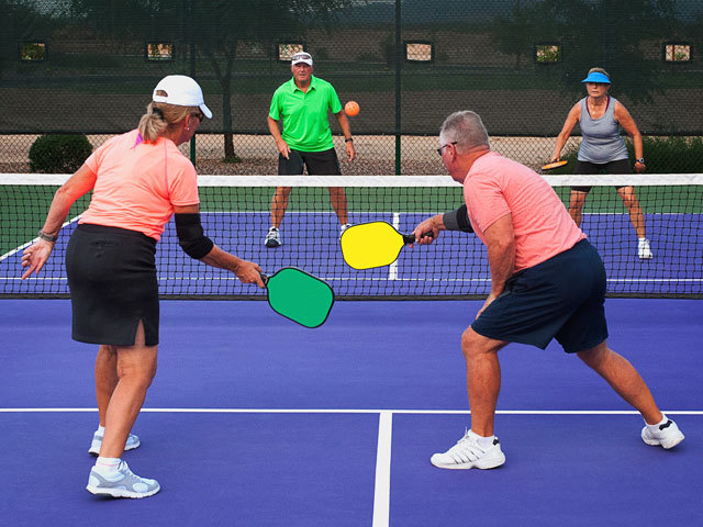 Pickleball, seniors pickleball, pickleball in florida, 55+ community, active adult community